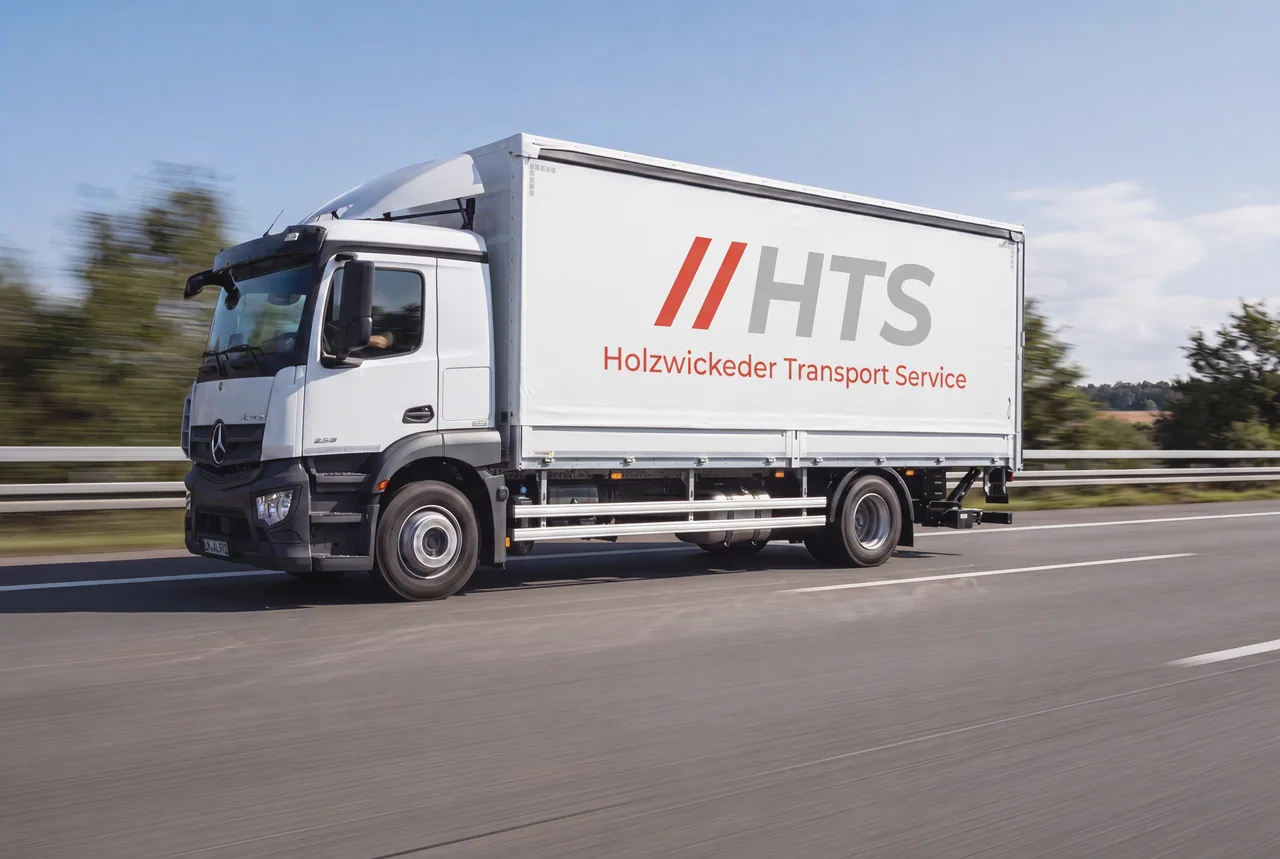 HTS Mercedes Actros 16-Tonner auf der Autobahn